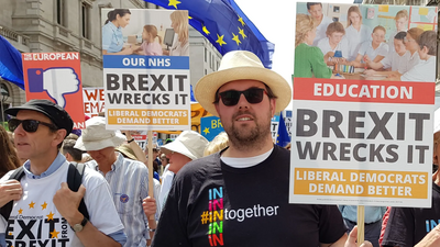 James Wright at the #PeoplesVoteMarch