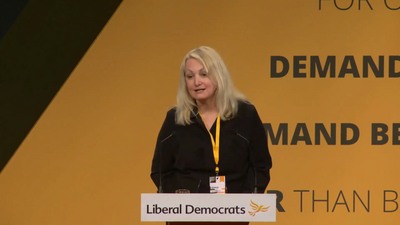 Silvia Schmidtova at Lib Dem conference