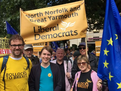 Norwich and North Norfolk Lib Dems at the #MarchForChange