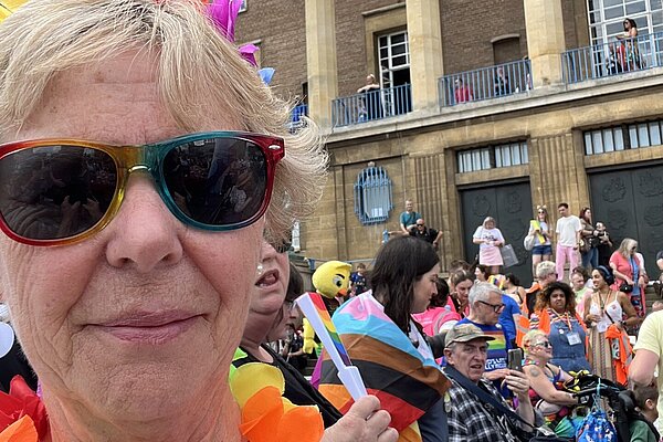 Cllr Judith Lubbock at Norwich Pride